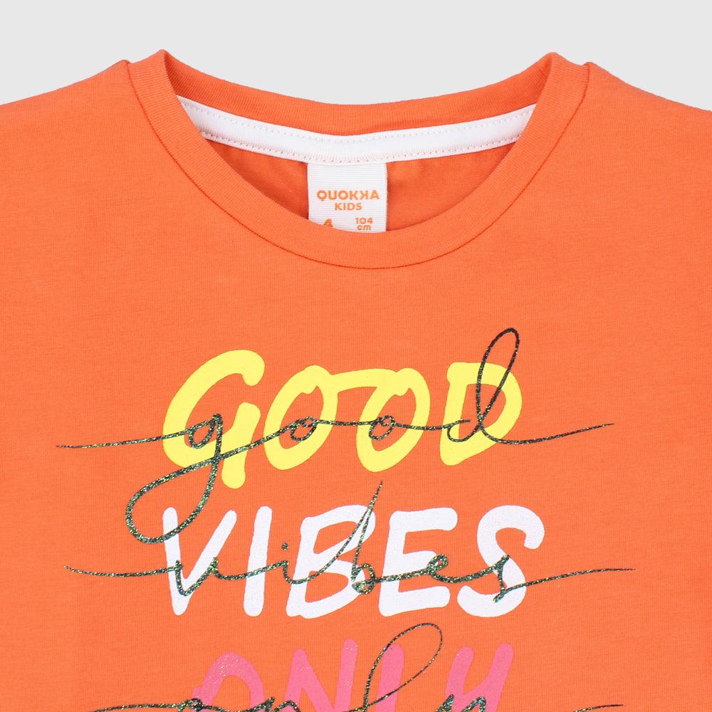 Good Vibes Short-Sleeved T-Shirt - Ourkids - Quokka