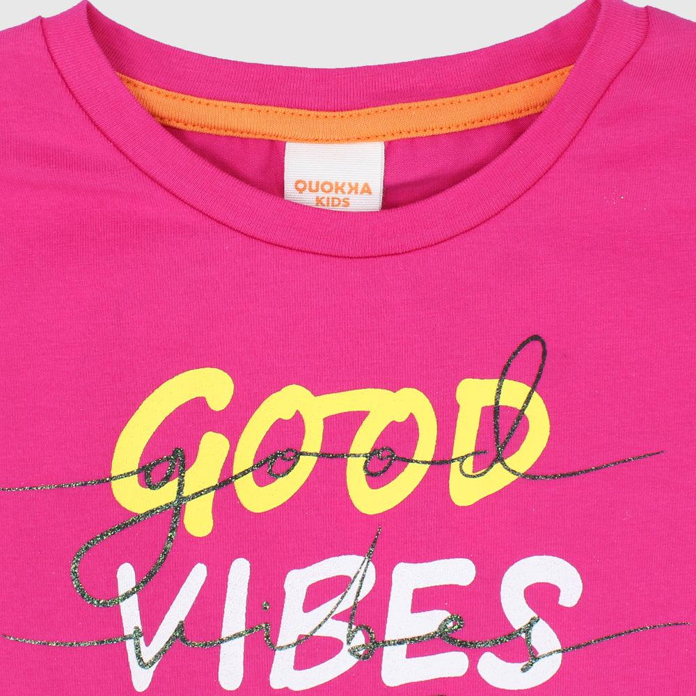 Good Vibes Short-Sleeved T-Shirt - Ourkids - Quokka