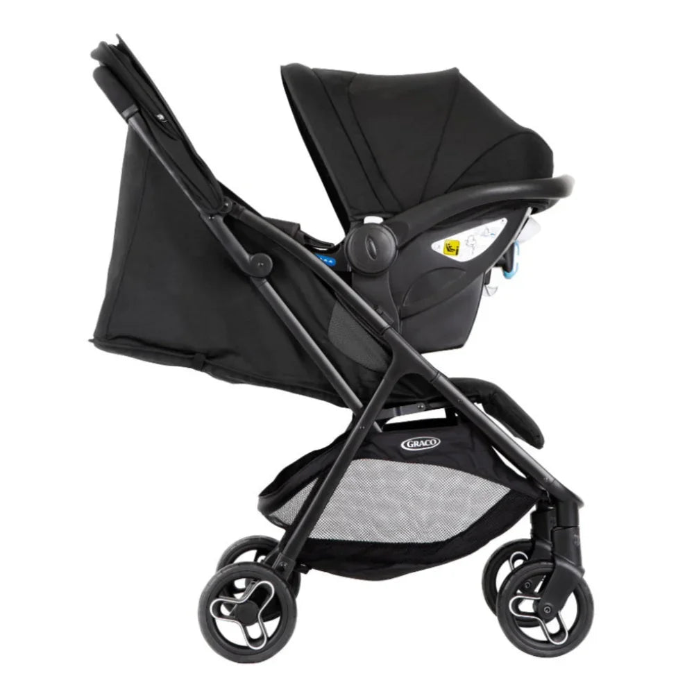 Graco Myavo Travel System Quick-folding Stroller and Infant Car Seat – Black