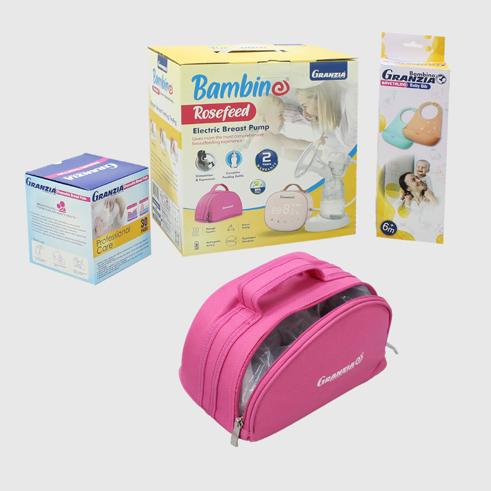 Granzia Bambino Rosefeed Electric Breast Pump - Ourkids - Bambino Granzia