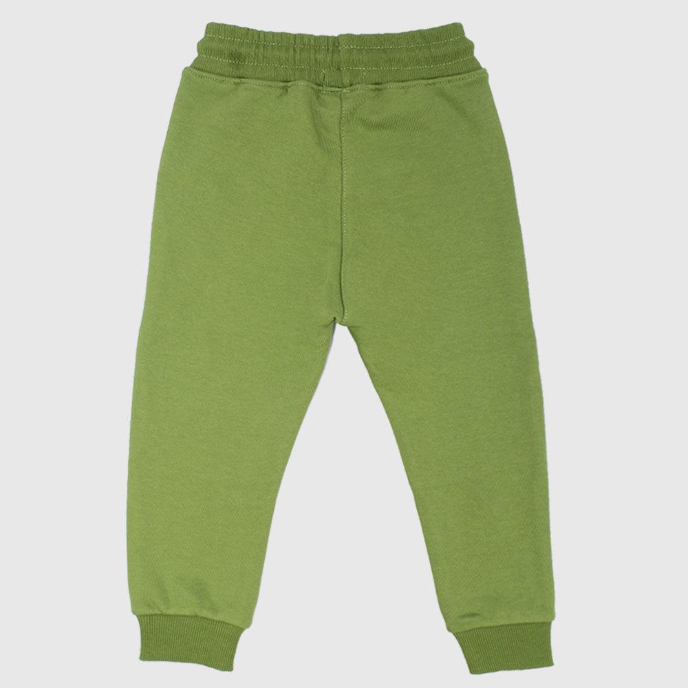 Green Fleeced Sweatpants - Ourkids - Ourkids