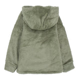 Green Long-Sleeved Fleeced Hooded Pajama - Ourkids - Ourkids