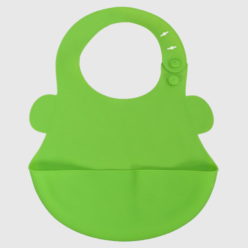 Green Silicone Bib - Ourkids - Bella Bambino