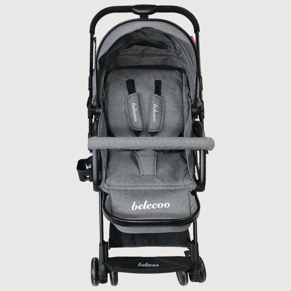 Grey Belecoo Baby Stroller - Ourkids - Belecoo