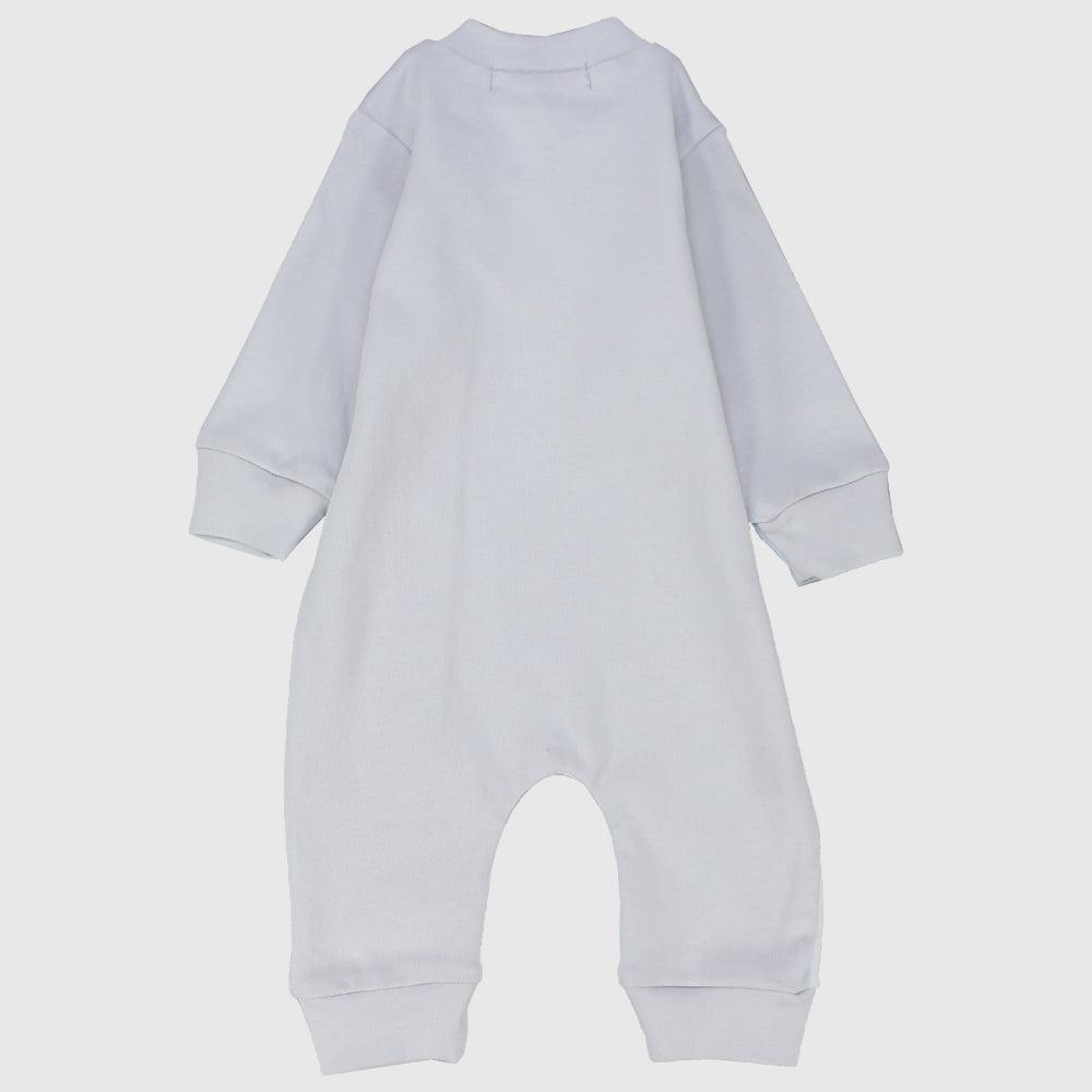 Grey Best Friends Long-Sleeved Baby Footless Onesie - Ourkids - Berceau