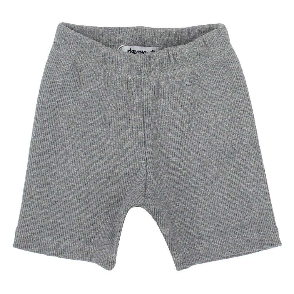 Grey Biker Shorts - Ourkids - Playmore