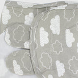 Grey Cloudy Baby Swaddle - Ourkids - Bella Bambino