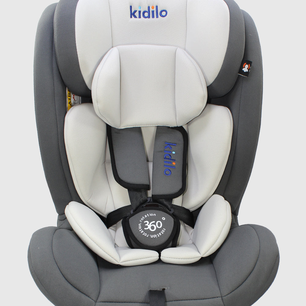 Grey isofix 360 Car Seat - Ourkids - Kidilo