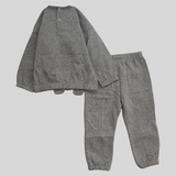 Grey Long-Sleeved Fleeced Pajama - Ourkids - Al Sayad