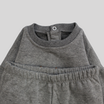 Grey Long-Sleeved Fleeced Pajama - Ourkids - Al Sayad