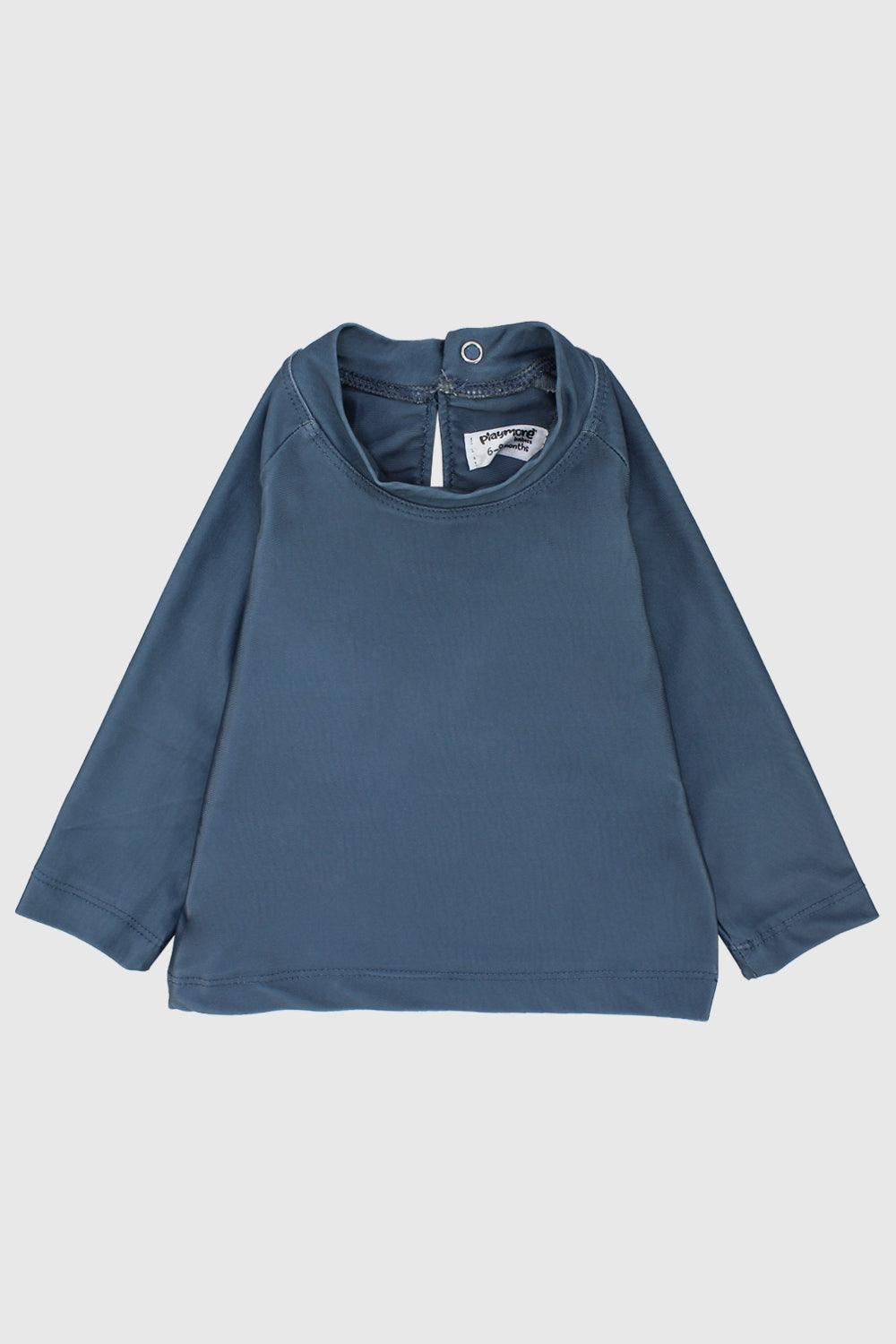 Grey Long-Sleeved Rash Guard - Ourkids - Playmore