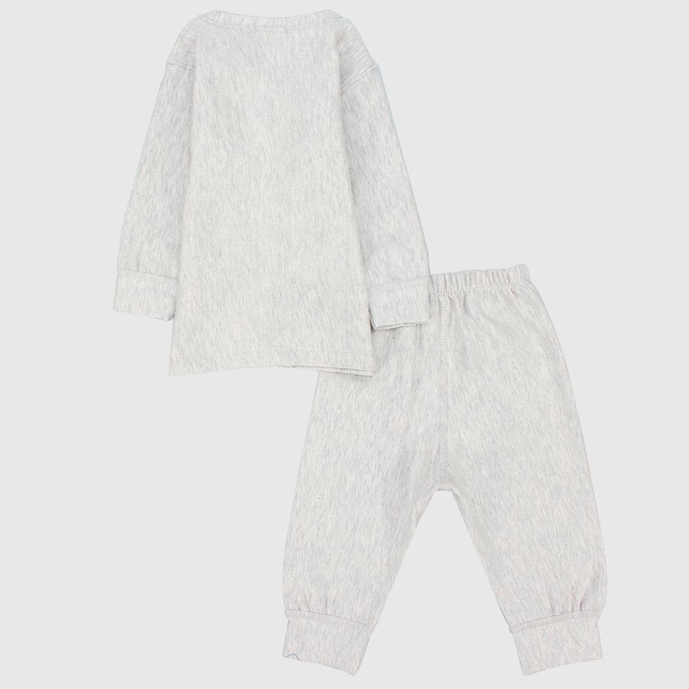 Grey Long-Sleeved Thermal Underwear Set - Ourkids - Junior