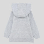 Grey Long-Sleeved Zip-Up Hoodie - Ourkids - Ourkids