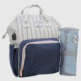 Grey/Navy Sweet Lil Buddy Galaxy Classic Baby Diaper Bag - Ourkids - Sweet Lil Buddy