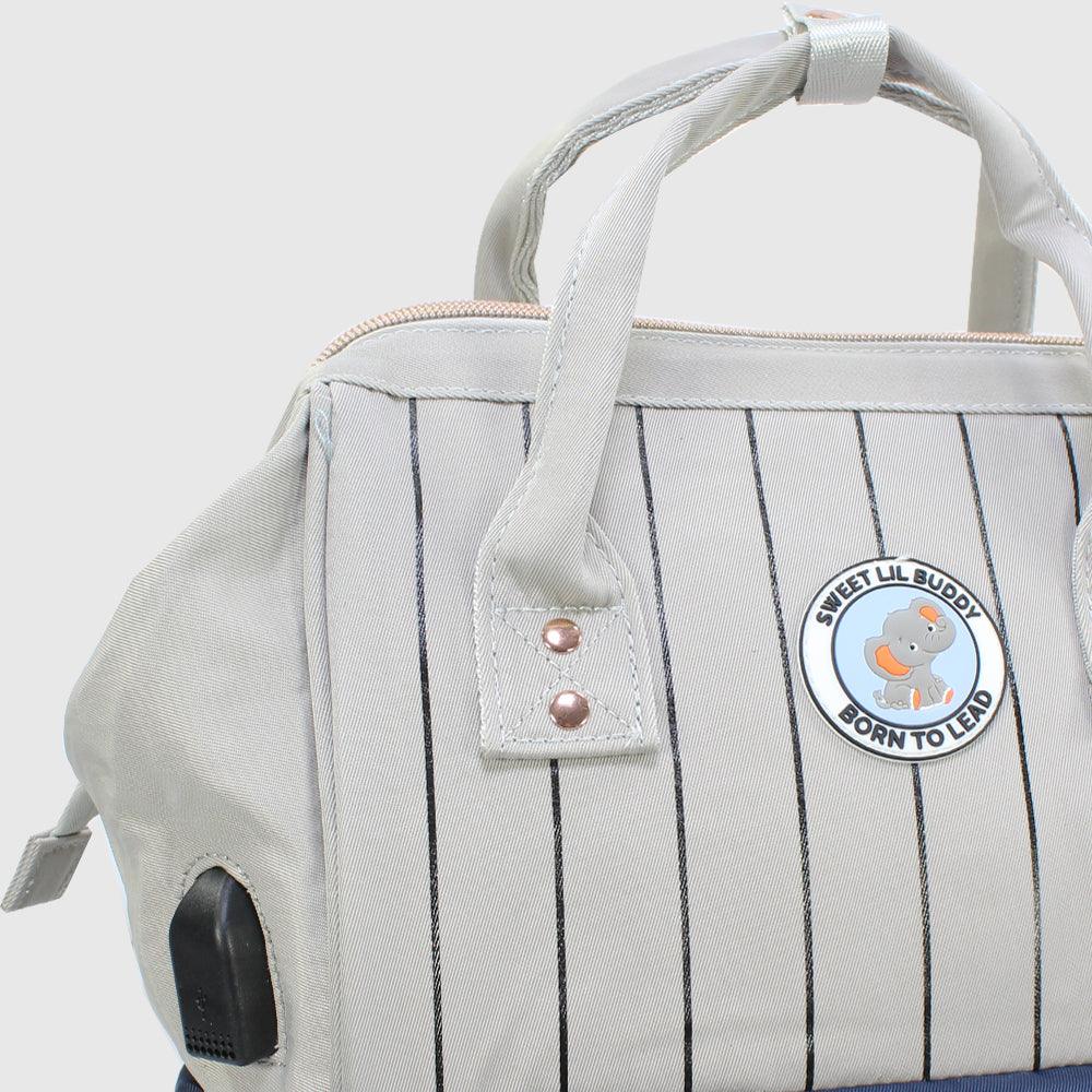 Grey/Navy Sweet Lil Buddy Galaxy Classic Baby Diaper Bag - Ourkids - Sweet Lil Buddy