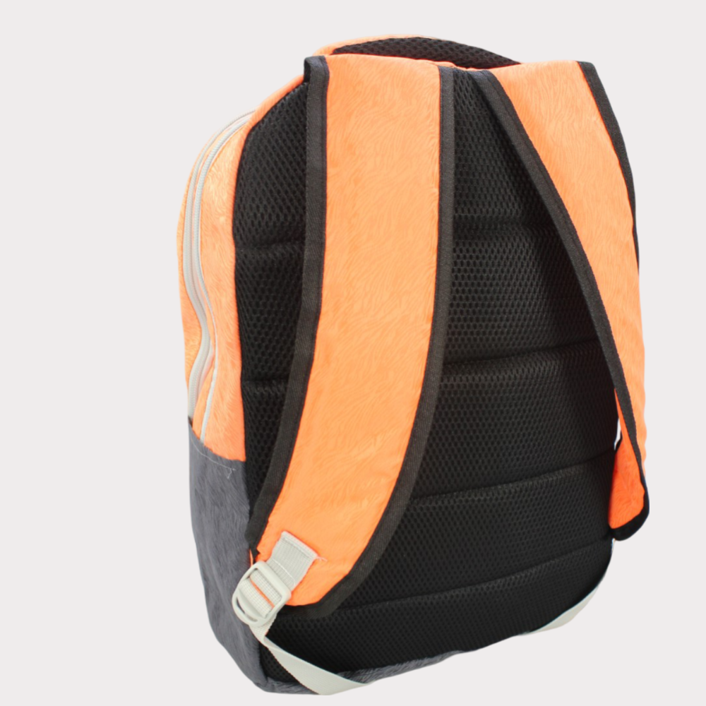 Grey/Orange Laptop Backpack - Ourkids - Activ