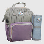 Grey/Purple Sweet Lil Buddy Galaxy Classic Baby Diaper Bag - Ourkids - Sweet Lil Buddy