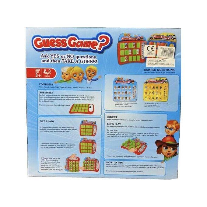 Guess Game Classic Grid Board Family Fun Game School Camping 2 Players - Ourkids - OKO
