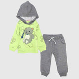 Happy Bear 2-Piece Hooded Outfit Set - Ourkids - Quokka