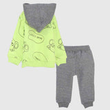 Happy Bear 2-Piece Hooded Outfit Set - Ourkids - Quokka