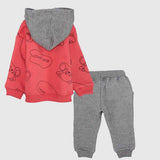 Happy Bear 2-Piece Hooded Outfit Set - Ourkids - Quokka