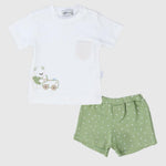 Happy Bear Short-Sleeved Pajama - Ourkids - Bumber