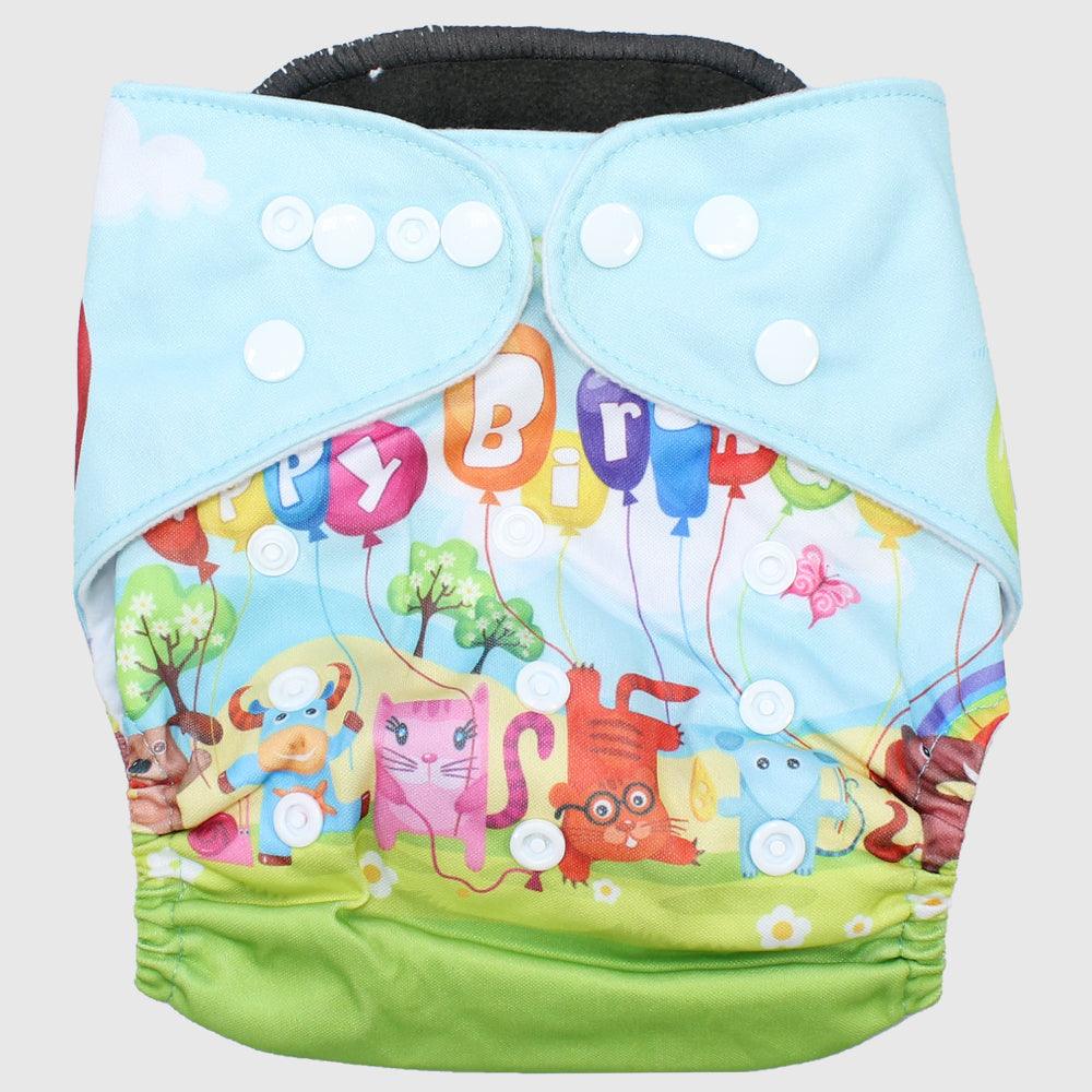 Happy Birthday Adjustable And Reusable Diaper - Ourkids - Global