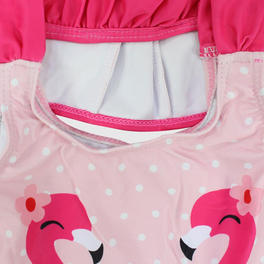 Happy Flamingo One-Piece Swim Suit - Ourkids - Bella Bambino