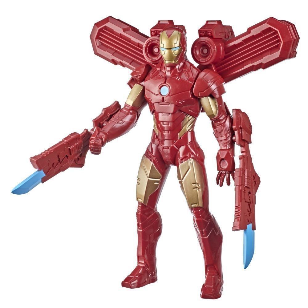 Hasbro Marvel 9.5-Inch Scale Super Heroes and Villains Action Figure Toy Iron Man and 3 Accessories, Kids Ages 4 and up - Ourkids - Marvel