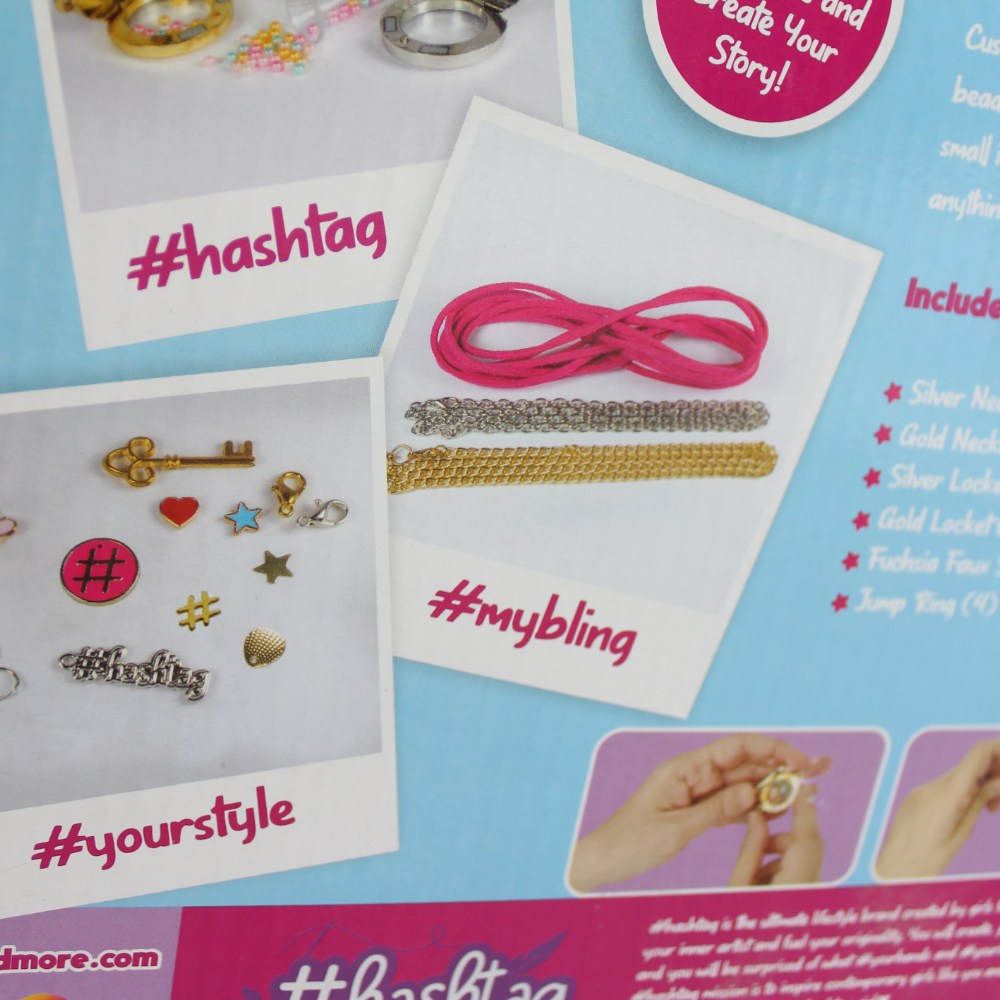 Hashtag – My Bling Floating Charms 23 Pieces - Ourkids - Hashtag