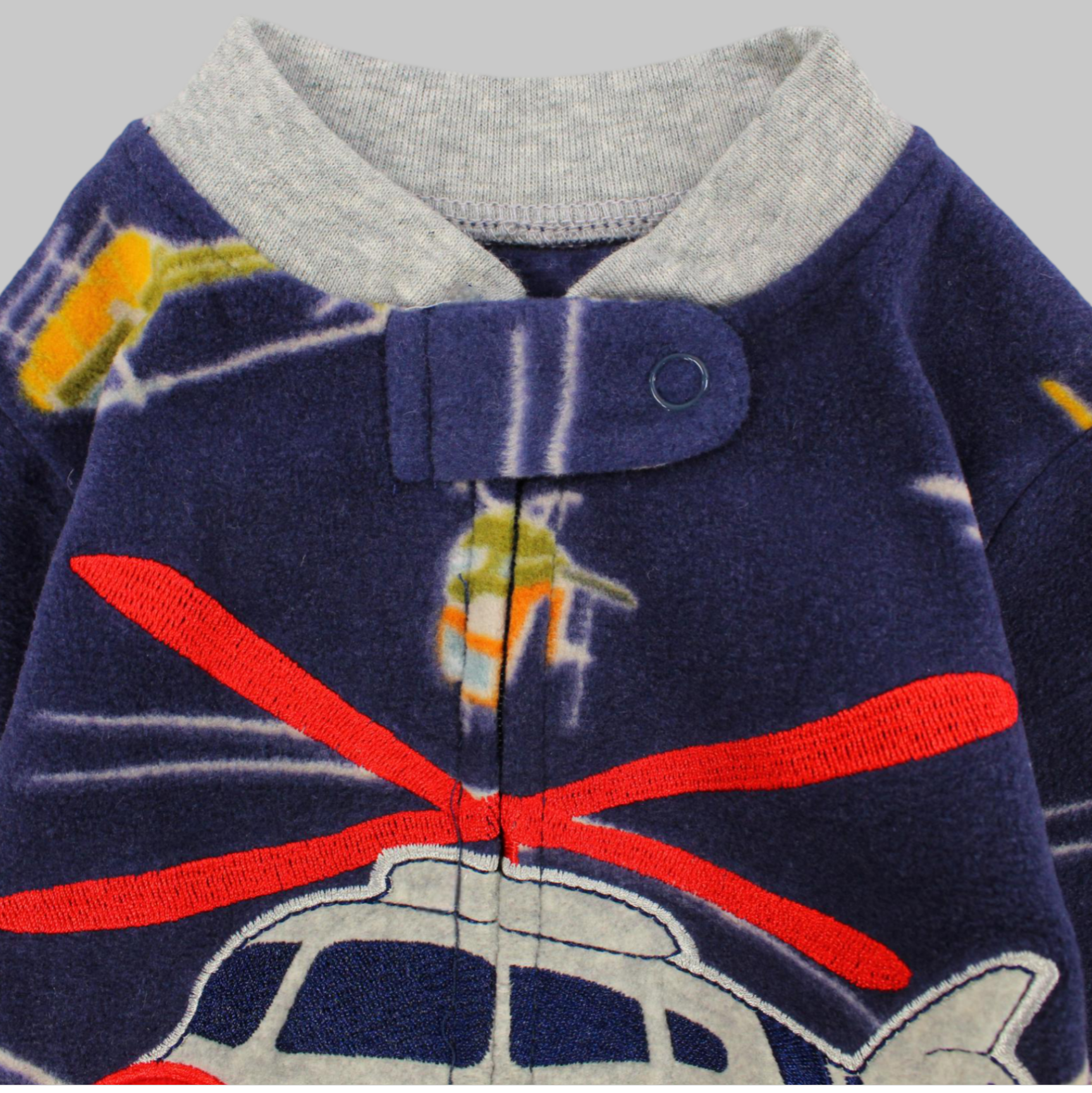 Helicopter Long-Sleeved Baby Footie - Ourkids - Carter's