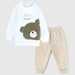 Hello Bear Long-Sleeved Fleeced Pajama - Ourkids - JOKY