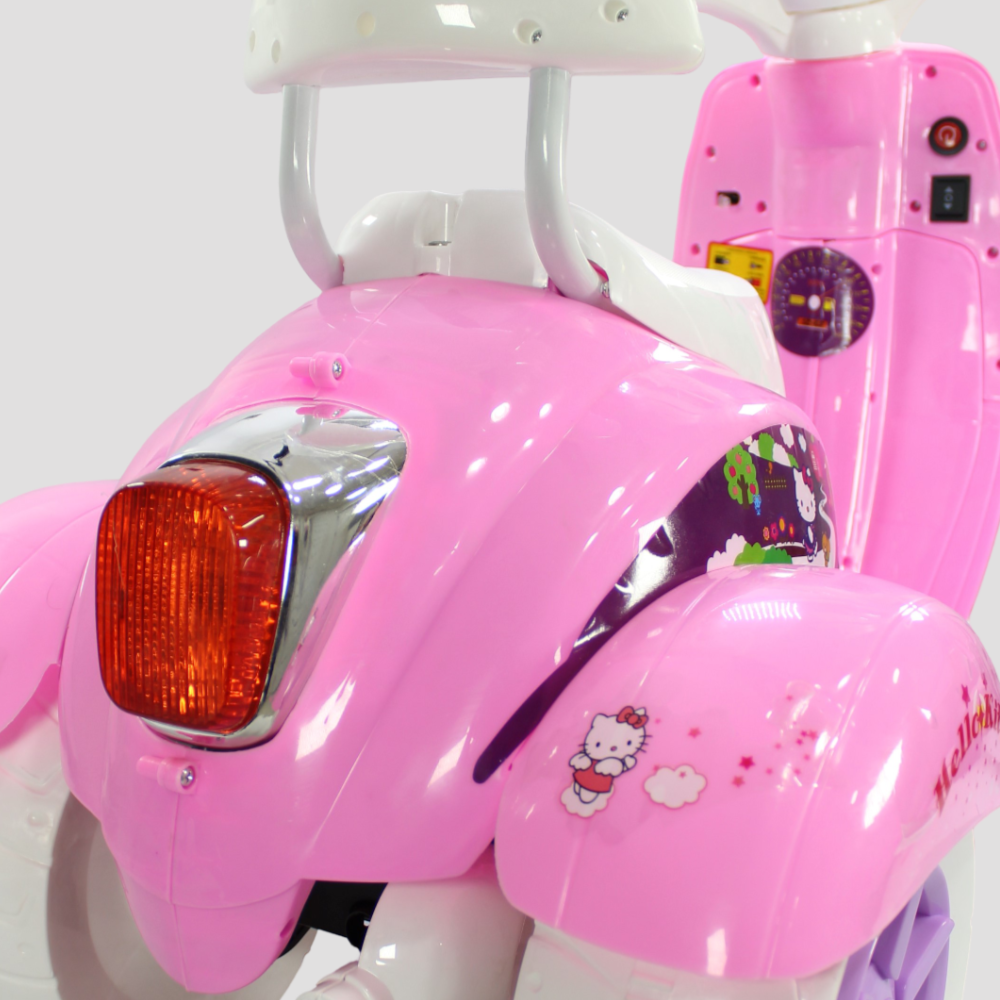 Hello Kitty Electric Rides-on Motorcycle for Kids – Pink – QM-168 - Ourkids - Dream Land