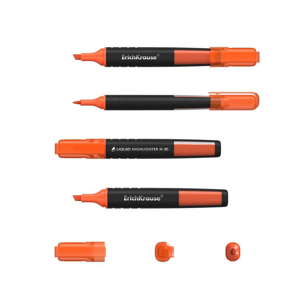 Highlighter ErichKrauseÂ® Liquid H-30, ink color: orange - Ourkids - Erich Krause