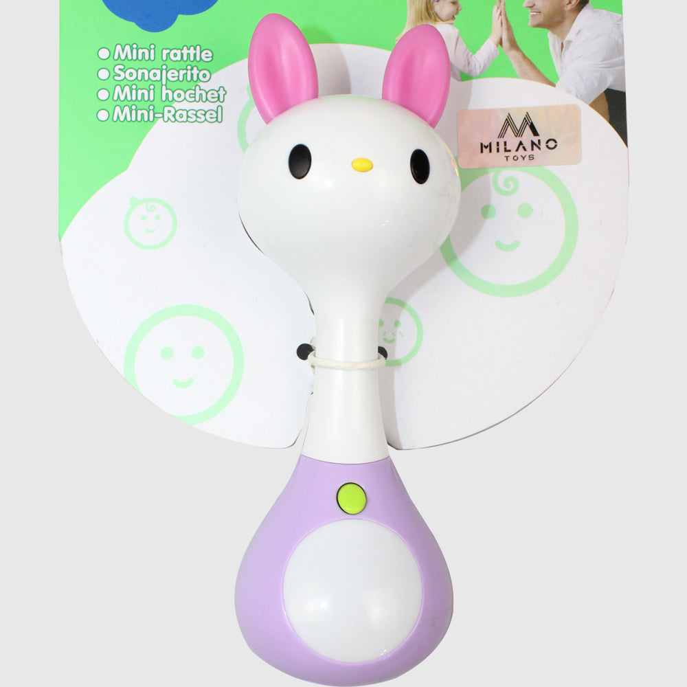 Hola Rabbit-Shaped Mini Rattle - Ourkids - Hola