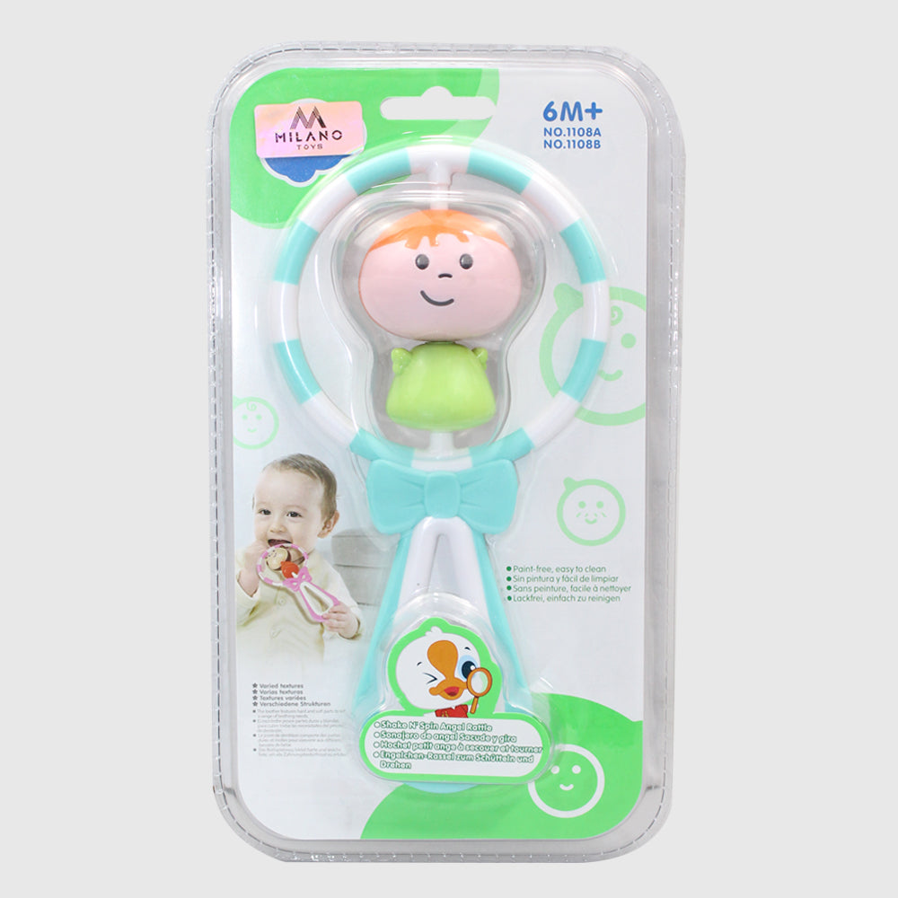 Hola Shake N' Spin Angel Rattle - Ourkids - Hola