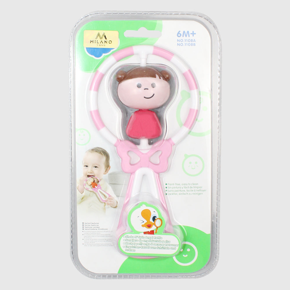 Hola Shake N' Spin Angel Rattle - Ourkids - Hola