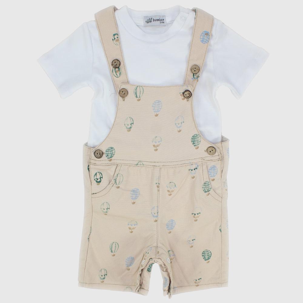 Hot Air Balloon Short-Sleeved Romper - Ourkids - Bumber