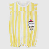 Ice Cream Cone Sleeveless Romper - Ourkids - JOKY