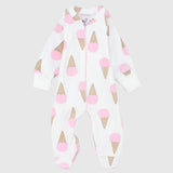 Ice Cream Long-Sleeved Baby Footie - Ourkids - JOKY