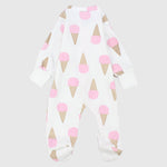 Ice Cream Long-Sleeved Baby Footie - Ourkids - JOKY