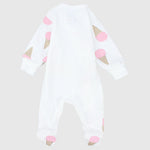 Ice Cream Long-Sleeved Baby Footie - Ourkids - JOKY