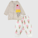 Ice Cream Long-Sleeved Pajama - Ourkids - JOKY