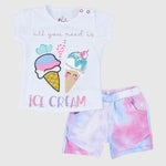 Ice Cream Short-Sleeved Pajama - Ourkids - JOKY