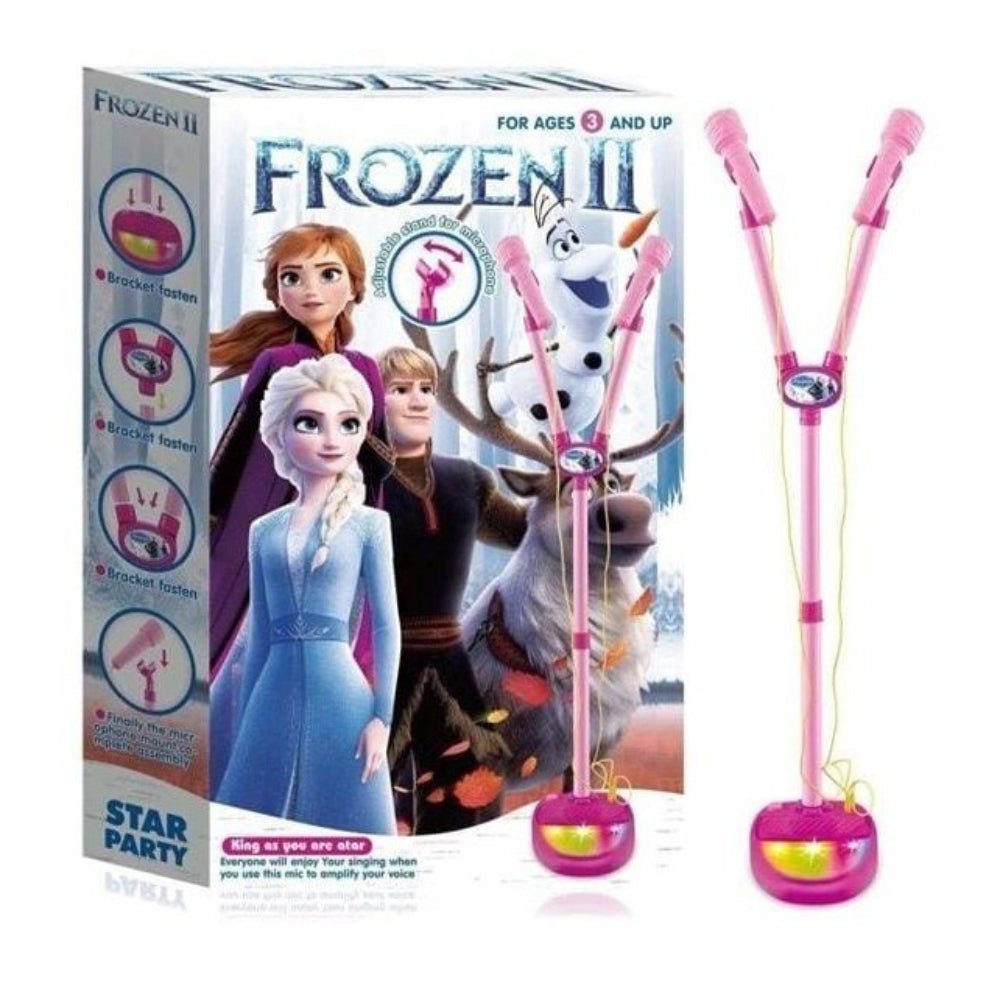 Frozen II Double Karaoke Microphone Stand Toy