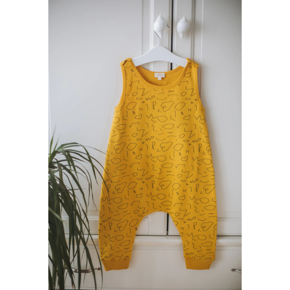 Baby Boys Romper - Cute Doodles Print