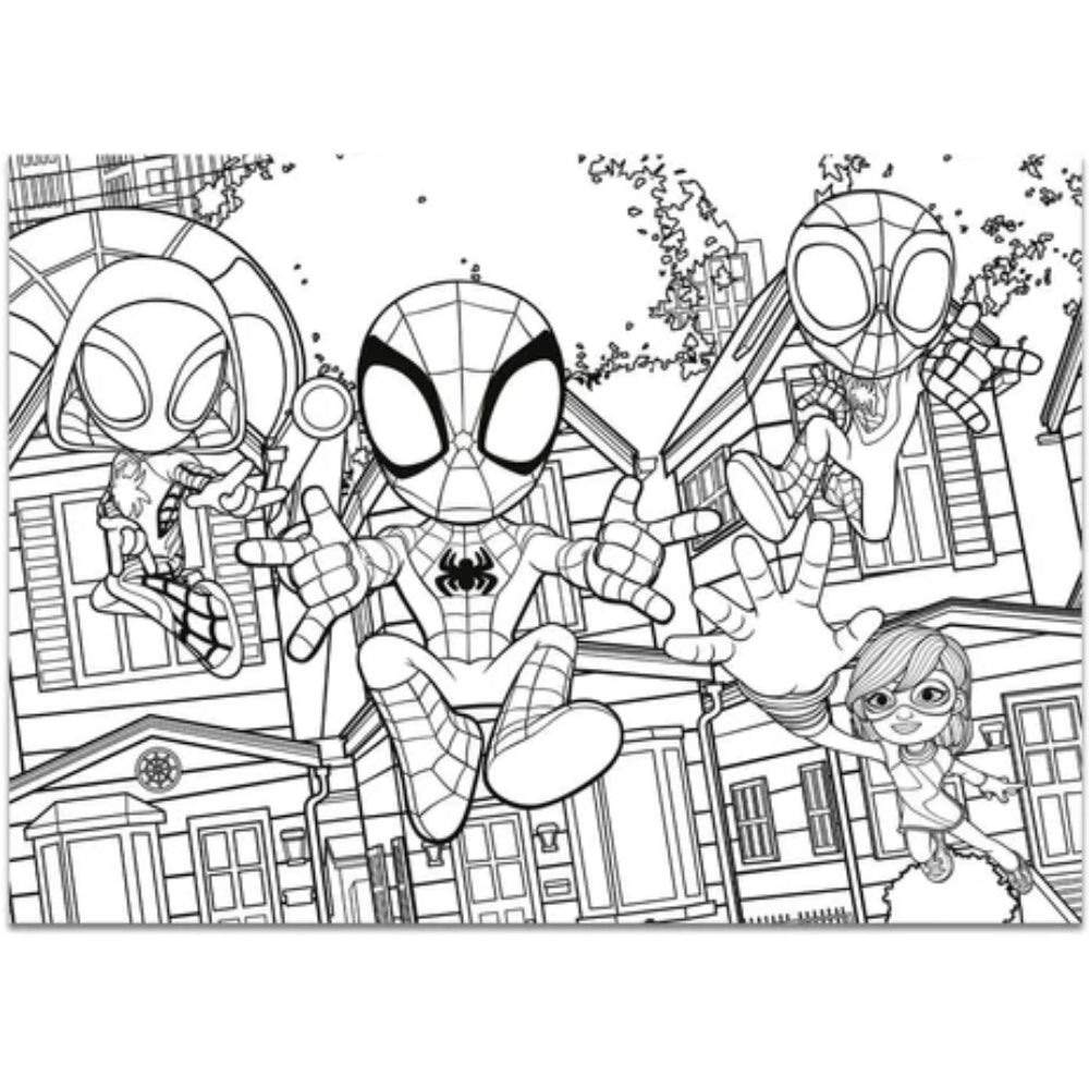 Lisciani Marvel Spidey Double-Face Maxi Floor Puzzle - 4 x 48 Pieces