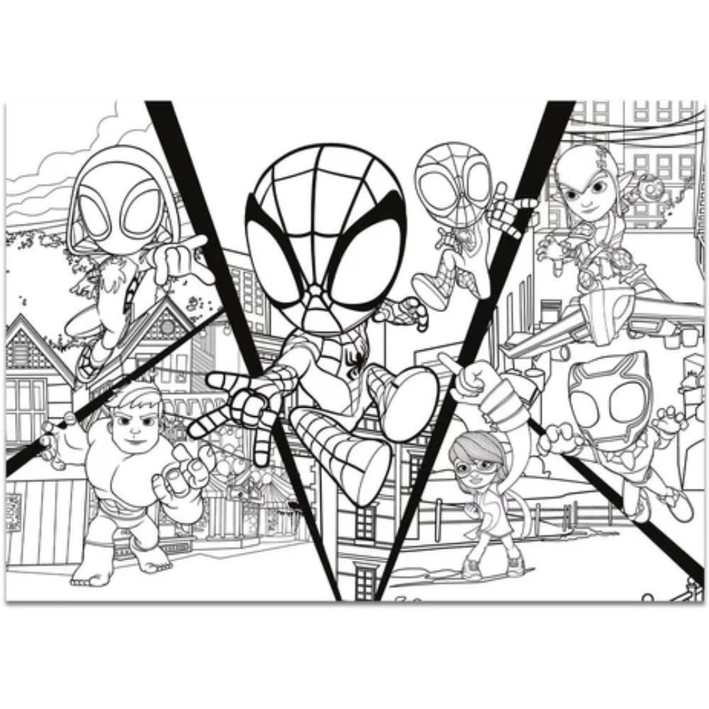 Lisciani Marvel Spidey Double-Face Maxi Floor Puzzle - 4 x 48 Pieces