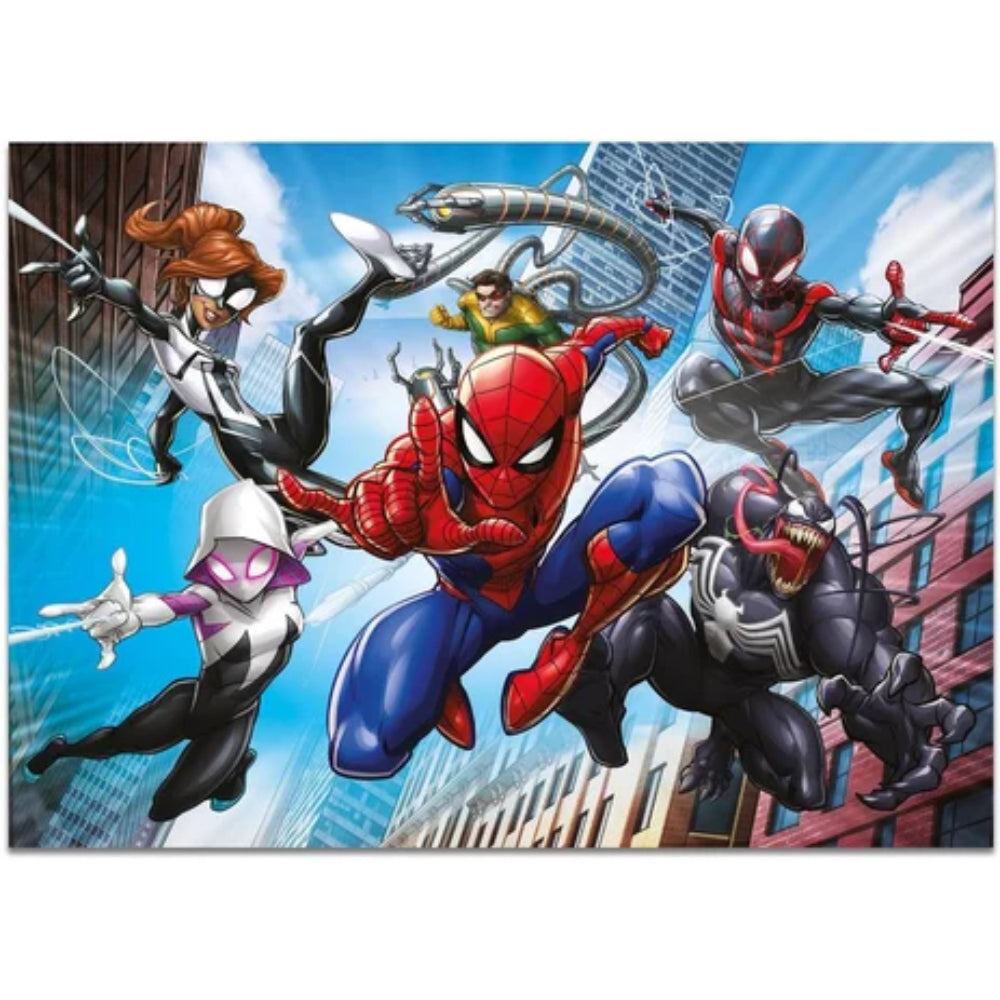 Lisciani Marvel Spiderman Double-Face Maxi Floor Puzzle - 4 x 48 Pieces
