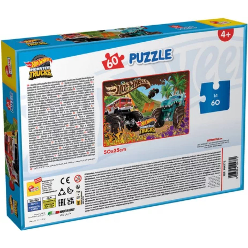 Lisciani Hot Wheels MOnster Trucks Puzzle - 60 Pieces